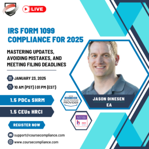 IRS Form 1099 Compliance for 2025 _Compliant city_Jason's webinar