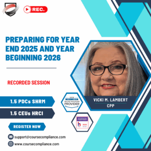 Preparing for Year End 2025 and Year Beginning 2026